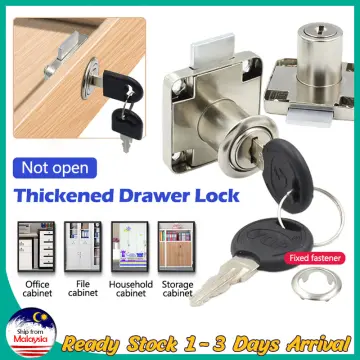 Cupboard Cabinet Door Locks Security Mailbox Lock With 2 Keys For File  Wardrobe A