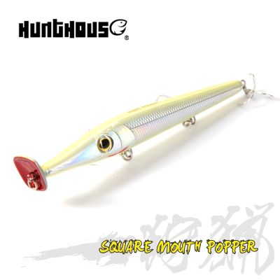 Hunthouse Popper Fishing Lure 150mm/20g Long Cast Pencil Topwater Floating Bait For Bass Pike Bluefish Wobblers Needle Zargana