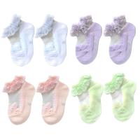 Summer New Baby Socks Cute Lace Flower Floral Newborn Toddler Baby Girl Shoes Princess Girls First Walkers