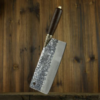 7.6 Inch Chinese Chef Knife Handmade Forged Sharp Slicing Butcher Cleaver Tops Longquan Kitchen Knives For Cutting Vegetables Meat ?พร้อมส่ง?เราเป็นผู้ผลิตเฉพาะจากประเทศจีน มีดเชฟ มือปลอมมีดห