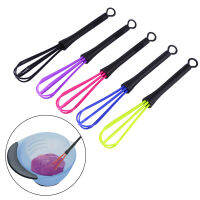 5PCS พลาสติก Salon Barber Hairdressing Paint Stirrer ผสมสี Stirrer ผมสีครีม Whisk ครัวบอลลูนผสมเครื่องมือ