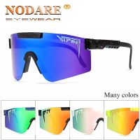 Fashion Classic BRAND Mirrored lens pit viper Sunglasses polarized men sport goggle tr90 frame uv400 protection with case