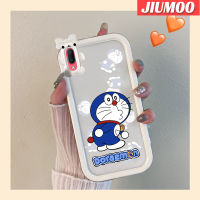 เคส JIUMOO สำหรับ VIVO Y93 Y93S เคส Y91C ลายการ์ตูนซุกซน Doraemon เลนส์กล้องถ่ายรูปแบบนิ่มสีสันสดใสน่ารักมอนสเตอร์ตัวน้อยกันกระแทกแบบใสเคสมือถือความคิดสร้างสรรค์โปร่งใสเรียบง่ายฝาครอบป้องกันซิลิโคน