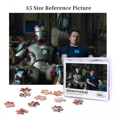 Iron Man (5) Wooden Jigsaw Puzzle 500 Pieces Educational Toy Painting Art Decor Decompression toys 500pcs