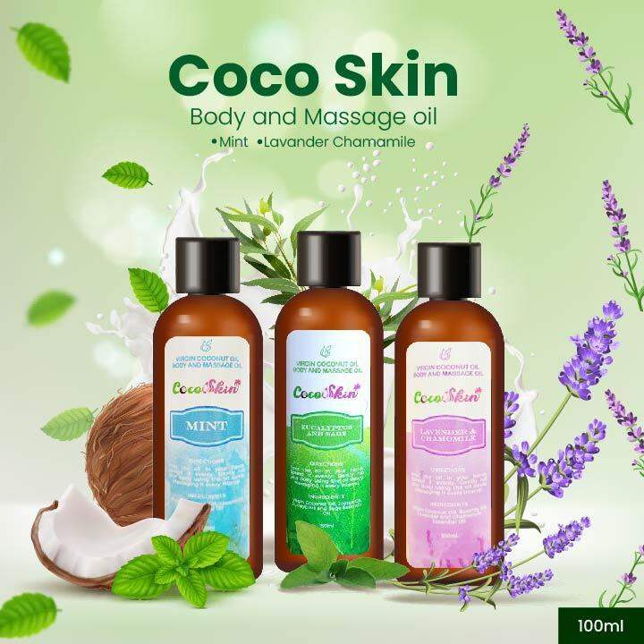 Cocoskin Premium Virgin Coconut Body and Massage Oil 100ml Non
