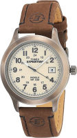 Timex Mens Expedition Metal Field Watch Brown/White/Red