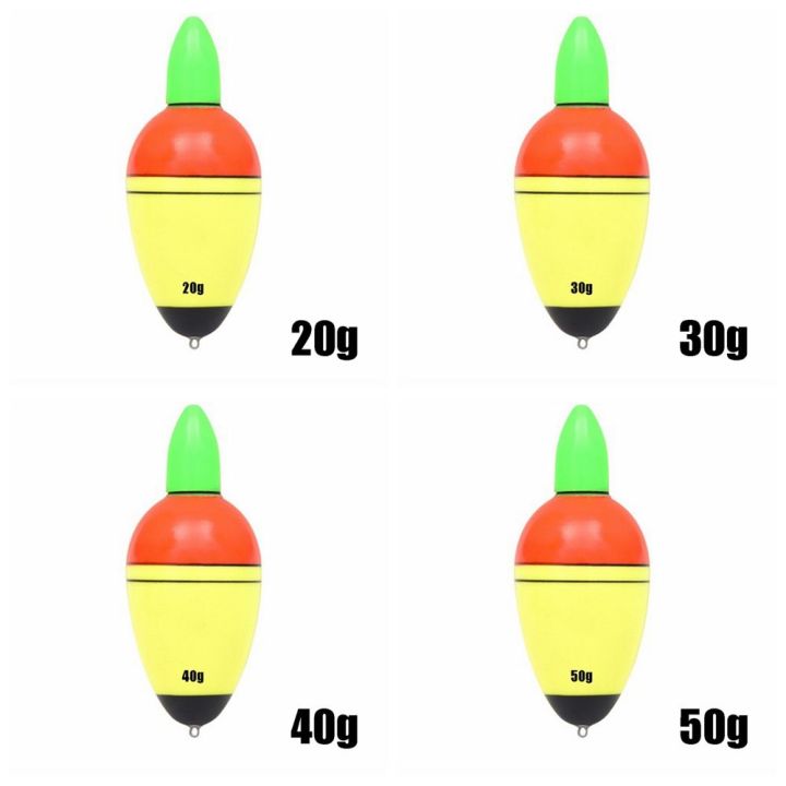 zhuwnana-20g-30g-40g-50g-2-ปุ่มเซลล์-แท่งไฟ-พลาสติก-bobber-อีวา-โฟม-ตกปลากลางคืนลอย-ball-boia