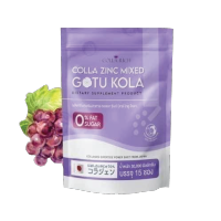 Colla Zinc Mixed Gotu Kola คอลลาเจนกรอกปาก คอลลา ซิงค์ มิกซ์ สูตรสีม่วง ขนาดบรรจุ 15 ซอง / 1 แพ็ค