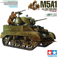 Tamiya 35313 135 M5A1สหรัฐอเมริกาถังแสงรูปแบบการชุมนุมอาคารชุดงานอดิเรกของเล่นแบบคงที่สำหรับผู้ใหญ่คอลเลกชัน DIY