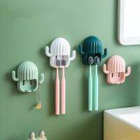 Multifunction Toothbrush Rack Cactus Electric Toothbrushes Organizer Wall Suction Waterproof Hook Bathroom Storage Accessories