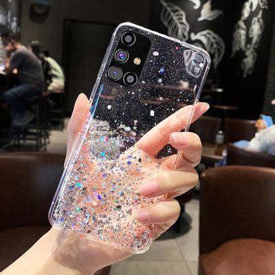 Bling Glitter Star Case For Samsung Galaxy A13 A23 A33 A53 A32 A52 A72 A71 A51 S22 S21 Ultra S20 FE S10 Plus Note 10 Lite Cover