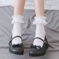 1 Pair Lolita Style Japanese Maiden Lovely Woman Lace Short Socks Summer Sweet Ruffle Cotton Princess Socks High Quality