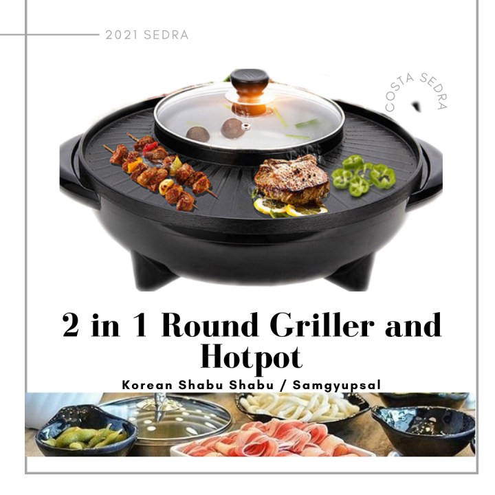 Best Seller! Korean Shabu Shabu 2 in 1 and Grill Pan SAMGYUPSAL
