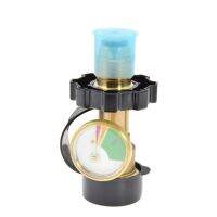 Propane Adapter Connector Propane Tank Adapter with Luminous Pressure Gauge Adapter Gas Tank Converter SL-YK01-1