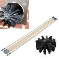 Nylon Brush With 6pcs Long Handle Flexible Rods For Chimney Kettle House Cleaner Cleaning Tool Kit