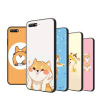 Shiba Inu อ่อนนุ่ม เคสโทรศัพท์ หรับ OPPO Find X3 A33 A93 A57 A77 A96 A95 A73 F9 A32 A94 A74 A91 A17 Pro Lite Neo Black ปก