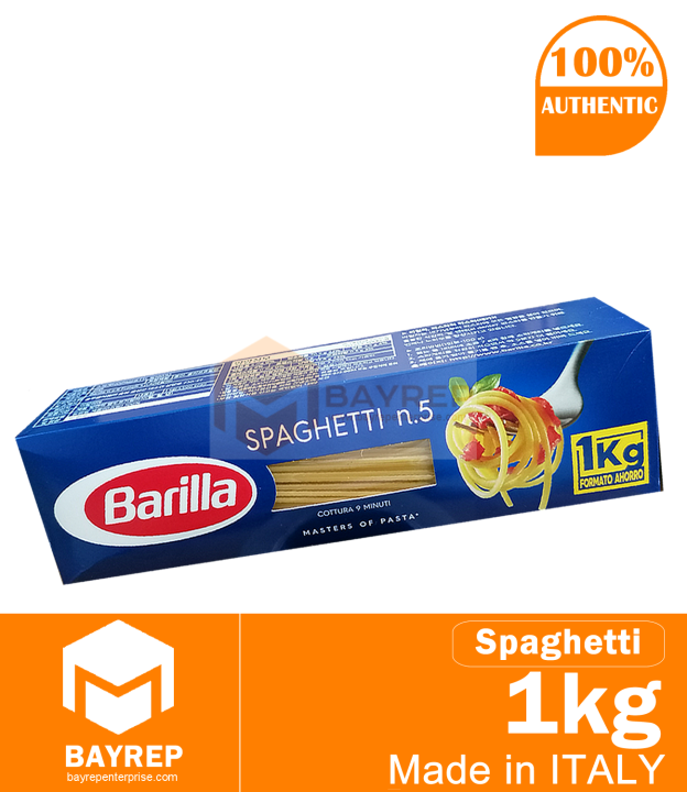 Barilla Spaghetti Pasta NonGMO Pasta, 1Kg Lazada PH