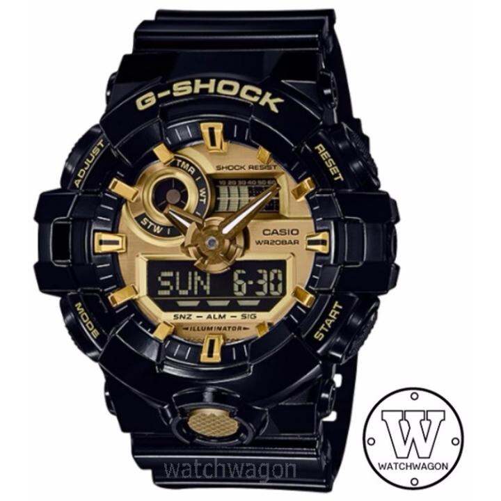 G shock clearance casio black gold