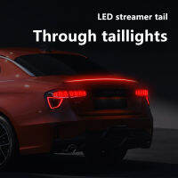 Car LED Trunk Brake Lights Flexible Turn Signal Lamp Waterproof Strips Carbon Fiber 130cm Universal Brake Lamp Auto LED Spoilers