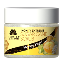 LA PALM HONEY EXTREME SUGAR CANE SCRUB HONEY PEARL  340 g ของแท้!! / SCRUB สครับผิวกาย