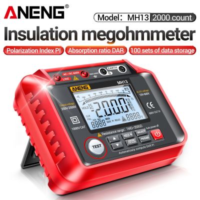 ANENG MH13 Ohm Tester Multímetro Digital Megometro Isolamento Terra Alta Tensão Megger Resistência Medidor Tester Megohmmeter Ferramenta