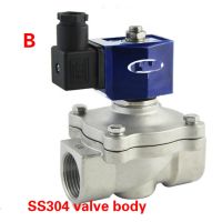 【hot】♟✢  3/8-1 stainless steel electric solenoid valve low power saving water vapor/gas valveAC220V 110V DC24V 12V