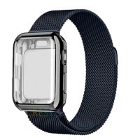 Milanese Loop+Case For Apple Watch Band 44mm 40mm 42mm 38mm 44 mm Metal bracelet iWatch series 8 6 se 5 4 3 7 45 mm 41mm Strap Straps