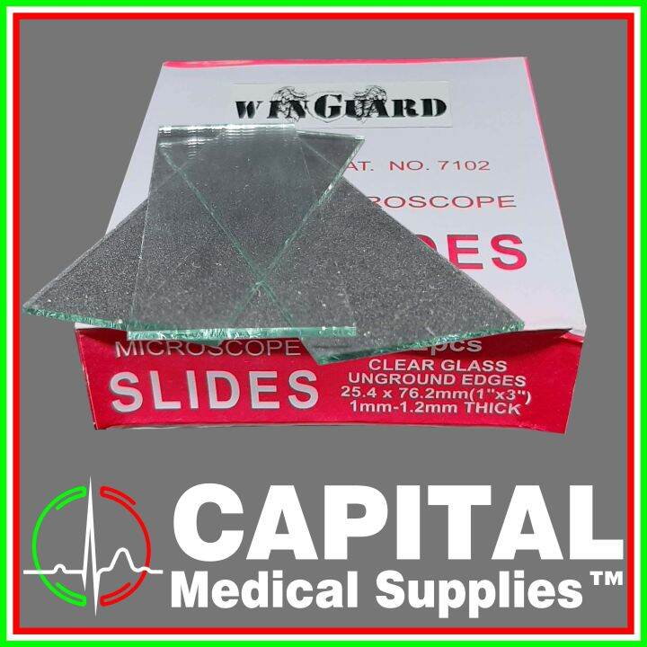 Microscope Slides, Clear Glass / Frosted, Ground Edges / Unground Edges