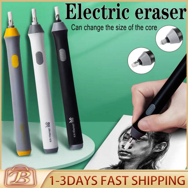 Adjustable Electric Pencil Eraser Kit Battery Operated Highlights ...