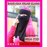 Niqab Eagle Chiffon Bandana Veil Black Niqob Yaman Premium