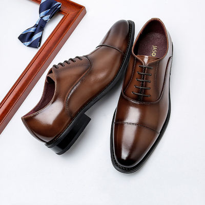 TOP☆2022 High Quality Handmade Oxford Dress Shoes Men Genuine Cow Leather Suit Shoes Footwear Wedding Formal Italian Shoes Hot YuanLan Store