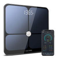 Innotech Smart Bluetooth Body Fat Scale Digital Weight Scales Body Composition BMI Analyzer with Free APP (Please Download The Latest Version), Compatible with Fitbit, Apple Health &amp; Google Fit Black