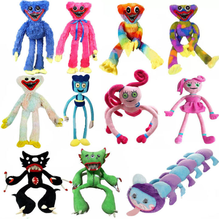 Poppy Playtime Huggy Wuggy PJ Pug a Pillar Figure Plush Stuffed Doll Game  Toy