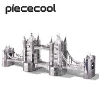 Piececool 3D Metal Puzzle -London Tower Bridge Jigsaw Toy ,Model Building Kits Christmas and Birthday Gifts for s Kids