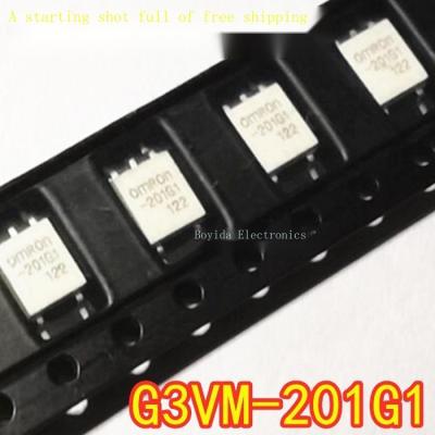 10Pcs นำเข้า G3VM-201G1 201G1 SMD SOP4 Optocoupler Isolator Optocoupler รีเลย์