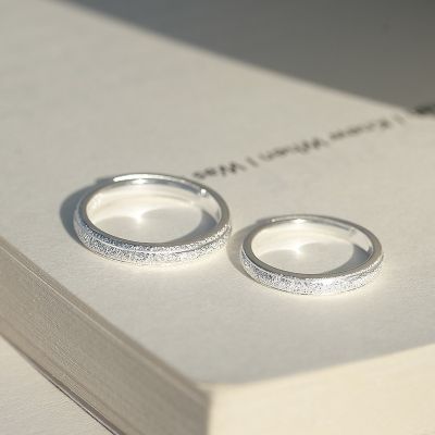 [COD] matte ring light luxury ins men and women niche high-end sand