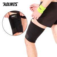 【NATA】 AOLIKES 1Pcs Sport Thigh Guard Muscle Strain Protector Knee Pads Support Fitness Leggings Leg Compression Sports Safety