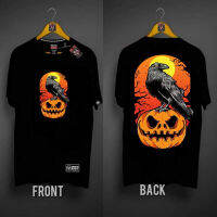 HALLOWEEN การออกแบบดั้งเดิม เสื้อยืด ผ้าคอตตอน