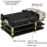 [COD] สำหรับราสเบอร์รี่ Pi 4 MSATA SSD อะแดปเตอร์ X857,สำหรับราสเบอร์รี่ Pi 4รุ่น B X857 V2.0 MSATA SSD คณะกรรมการการขยายตัว USB3.0โมดูล