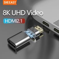 [HOT TALQQQWWEGE 583] อะแดปเตอร์แม่เหล็ก HDMI 2.1 8K/60HZ 48Gbps 3D Vision Converter สำหรับ Xiao Mi Mi Box Splitter Switch PS3 PS4โปรเจคเตอร์ทีวี Xbox แล็ปท็อป