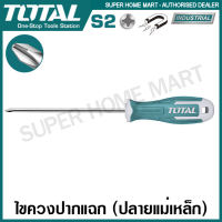 Total ไขควงปากแฉก แกนกลม 6 นิ้ว (ปลายแม่เหล็ก) ปาก PH2 รุ่น THT26PH2150 ( Philips Screwdriver )