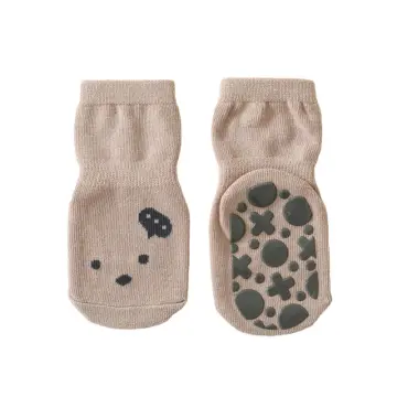 Baby Non Slip Floor Socks Cartoon Toddler Walking Socks with Grips