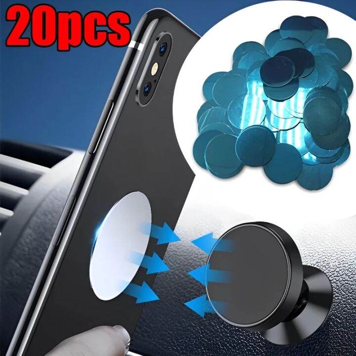 5/20 Pcs Disk Phone Stand Metal Plate Car Phone Holder