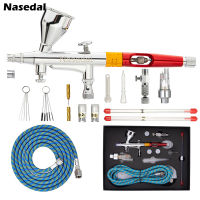 Nasedal Airbrush Dual-Action 0.3Mm 9cc พ่นไหลลงถ้วยทองแดงสำหรับงานศิลปะตกแต่งเล็บรุ่นระบายสีเค้กพ่น NT-218งานอดิเรก