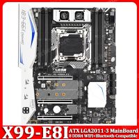 X99-E8I Motherboard ATX ตั้งโต๊ะ LGA2011-3 V3/V4เมนบอร์ดคอมพิวเตอร์256G DDR4 8 X WIFI + บลูทูธอินเตอร์เฟซที่เข้ากันได้8ช่อง