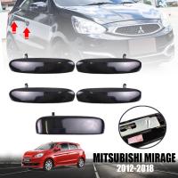 มือเปิดประตูนอก + มือเปิดฝาท้าย รุ่น มิตซูบิชิ มิราจ MITSUBISHI MIRAGE ปี 2012 - 2018 สีดำเงา 5 ชิ้น