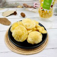 Dried Pineapple baby size low sugar สับปะรดอบภูแลอบแห้ง สูตรน้ำตาลน้อย เกรด A ผลไม้อบแห้ง เกรดส่งออก By Uni Fruits