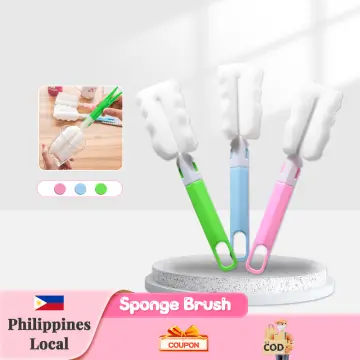 1pc Cup Brush Cleaning Tool Long-handled Sponge Small Brush For