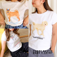 furry bestie baby t-shirt เสื้อทรงเบบี้ที ใส่สบาย ลายน่ารัก