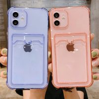 Card Bag Transparent Phone Case For iphone 13 Pro case for iphone 13Pro max 13 mini Shockproof Soft Bumper Clear Cover Capa